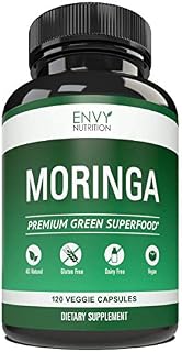 Pure Moringa Oleifera Capsules from Envy Nutrition – All Natural Gluten Free Moringa