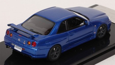 Amazon | WIT'S 1/43 SKYLINE GT-R V spec R34 ベイサイドブルー 完成