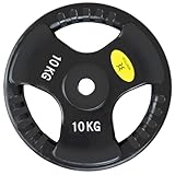 【Amazon.co.jp限定】 ボディテック(Bodytech) バーベルプレート10kg 筋トレ ラバープレート ホームジム バーベル ダンベル プレート ベンチプレス スクワット ディップス スミスマシン φ28mm BTS22CM009