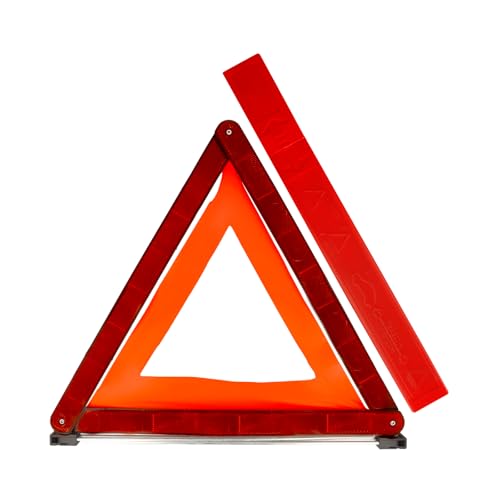 First Aid Only Warndreieck nach ECE R27 | Kompaktes KFZ Euro-Warndreieck für Auto und Motorrad | Klappbarer Standfuß reflektierend & gut sichtbar | In robuster Kunststoffbox | P-30002 00