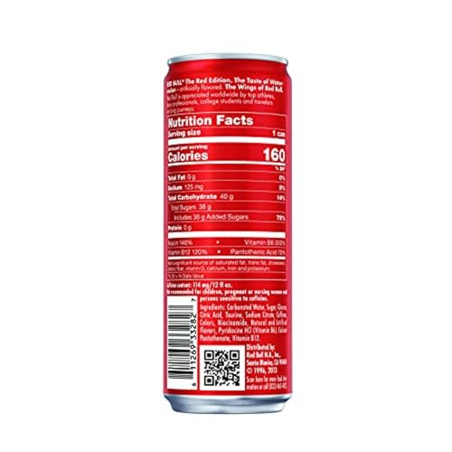 Image of Red Bull Energy Drink, Watermelon | 114mg Caffeine | Contains Taurine & B Vitamins | 12 Fl Oz Cans | Pack of 12