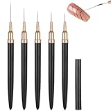 Set Polyvalent:Ce bundle complet comprend cinq pinceaux nail art en tailles 4mm, 8mm, 12mm, 20mm et 25mm, couvrant tous vos besoins créatifs des fines lignes aux designs audacieux. Incluant un liner ongle nail art pour des tracés précis, ces pinceaux offrent une polyvalence exceptionnelle pour divers motifs et techniques. Idéal pour les professionnels et les passionnés, cet ensemble simplifie votre routine et ouvre la porte à des possibilités infinies en nail art.