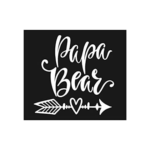 Baby Tee Time Papa Bear Iron-on Transfer Cover