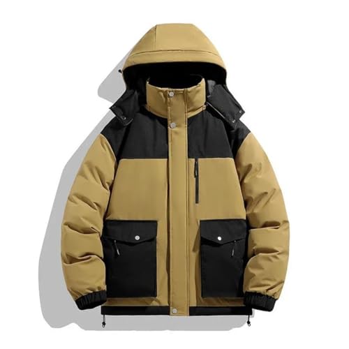 Doudoune d'hiver homme ample et épaisse en noir pour affronter le grand froid - 5