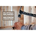Spec Ops Tools Framing Hammer, 22 oz, Rip Claw, Milled Face, Shock-Absorbing Grip, 3% Donated to Veterans Black/Tan - Image 3