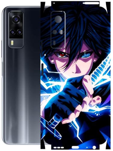 Image of AtOdds - Full Body Back Screen Guard Protector Film - Lamination Wrap Skin Sticker Compatible with VIVO Y31 | Scratchproof Matte Finish (Anime 42)