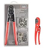 IWISS PEX TUBING Cutter & KG-1096 F2098 Clamp Cinch Tool Kit Bundle