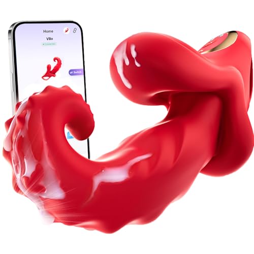 Today Adult Tools for Women Dual Head 10 High Frequency Modes Thrusting Sensory Toys Womens Toys Thrusting Stimulation Tool Women Machine Realistic Handheld for Her (Red1)