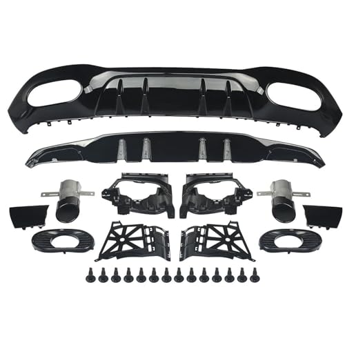 ���A�X�|�C���[ �ɓK������ W177 A35 �ɓK������ AMG ���C���X�^�C�� 2018 + �o�b�N�o���p�[�X�|�C���[�X�v���b�^�[�Ɣr�C�ǂ̃q���g �Ԃ̃��A�X�|�C���[�E�C���O(Glossly black)