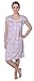 Women's Cotton Floral Print Short Sleeve Knit Nightgown