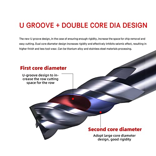JIULI TOOL Fresa a spirale in metallo duro