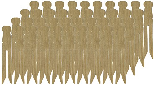 ChenilleKraft Natural Flat-Slotted Clothespins (CKC368501) - Thumbnail 4