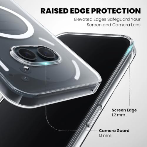 Image of DIZORO Crystal Clear Magnetic Compatible with Nothing 2a Back Cover case with Anti-Yellow, Anti-Scratch | Shockproof Transparent Cover