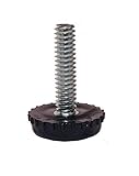 1/4-20 Furniture Levelers Adjustable Black Glides (100)