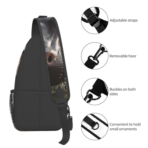 Bolso cruzado para hombre estilo bandolera deportivo negro miniatura 5