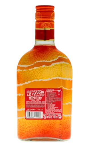 Le Favori - Triple Sec Orange liquor 40% Vol since 1876 - Product of France (1 x 0.70 l)