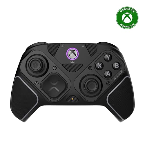 Turtle Beach Victrix Pro BFG Reloaded Wireless Gaming Controller Licensed for Xbox Series X|S, Xbox One & PC, Bluetooth, Fightpad Module, Hall-Effect Sticks/Triggers, Customizable Controls - Black