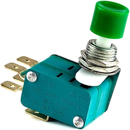 Micro-interrupteur DS-448 bouton-poussoir vert momentané 12mm