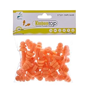 Kinbontop herbruikbare zachte TPR-oordopjes, 32dB SNR, individueel verpakt, niet giftig, waterdicht, ruisonderdrukking…