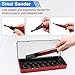 Reciprocating Sander, USB Mini Detail Sander Tool with 8 Sanding Heads & 3 Adjustable Speeds, Quick-Charging for Precision Grinding/Polishing (A)