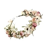 BESPORTBLE Blumen Stirnband Für Damen Elastisch Haarband Mit Blumenkopfschmuck Als Braut Stirnband Für Hochzeitsfotos Und Festlichkeiten