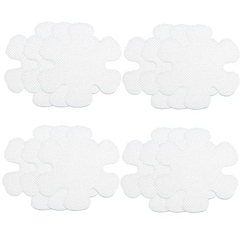 FOYTOKI 12Pcs Flower Non Slip Stickers for Bathroom Kitchen Self Adhesive Decals Transparent Floor Safety Stickers for Bathtubs and Slippery Surfaces