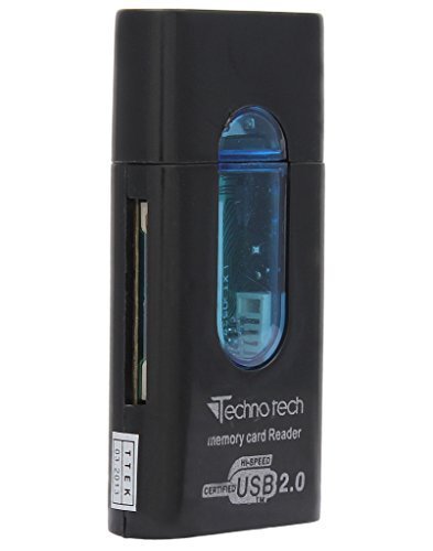 Technotech CR-52 Card Reader T Flash Card Micro SD Card (Color May Vary), Black