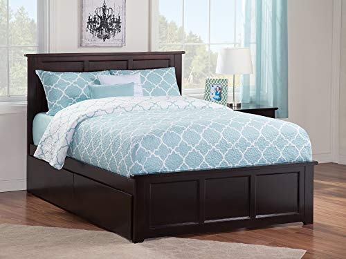 Atlantic Furniture Ar8636111 Madison Platform Bed With Matching Foot Board And 2 Urban Bed Drawers, Full, Espresso #TOP17
