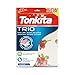 Tonkita | Trio Telo Triplo Strato per ASSE da Stiro, 140x50 cm, Copri ASSE in Cotone Riciclato, Spugna e Morbido Mollettone, con Clip Ferma Corda, per Assi da Stiro Fino a 132x42 cm - Made in Italy immagine