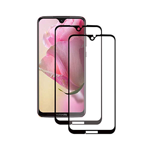 LPCJ für Motorola Moto G7 Panzerglas Schutzfolie, 2 Stück 9H Filmhärte Anti-Fingerabdruck Gehärtetem Schutzglas Hohe Empfindlichkeit Panzerglas Displayschutzfolie für Motorola Moto G7 Cover
