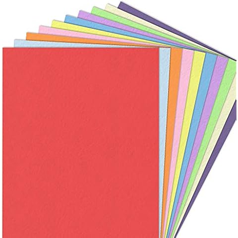 10 Farben, A4 120 g/m² Farbige Buntes Papier Ton-Papier, 100 Blatt Cover