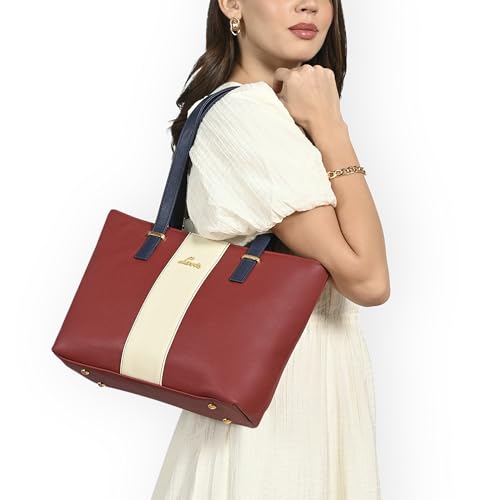 Image of Lavie Women's Kara Colourblock Tote Bag for Women | Tote Handbag for Work | Ladies purse | Stylish Shoulder Bag | Gift for Women