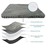 AOYOTO Orthopädisches Memory-Schaum Hundebett XXL, Wasserdicht, Rutschfestes Outdoor-Hundebett mit Abnehmbarem Waschbarem Bezug, Ideal für Große Hunde, Labradore & Bulldoggen