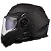 LS2 Helmets Advant X Carbon Fiber Modular Helmet with Integrated Cardo 4X Bluetooth (Matte Black - 2X-Large)