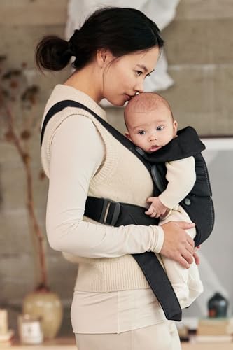 BabybjöRn Marsupio Mini Tessuto, Nero - 8