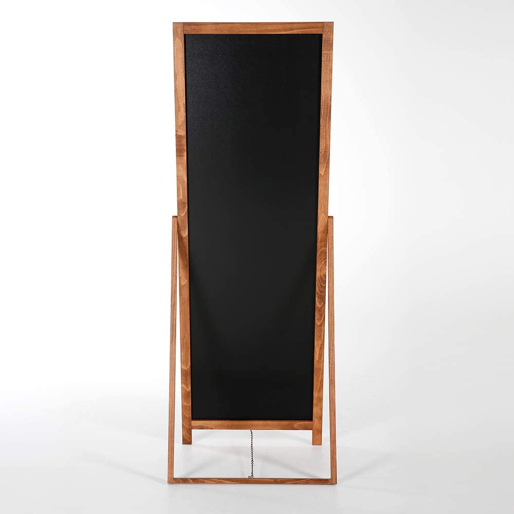 cabde madera vintage para clientes Escaparate de madera | Escaparate publicitario con carteles de madera maciza de haya certificada | Superficie de escritura 44 x 137 cm