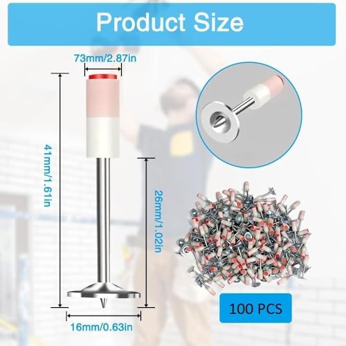 Image of Manual Steel Nail Tool || Nail Wall Household Woodworking Accessories | Portable Mini Nail Shooting Machine | Nail Shooting Machine || Concrete Nail (50 PCS NAIL)