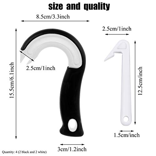 4 Pack Easy Open Ring Pull Can Opener Easy Grip Opener Ring-Pull Helper For Ring Pull Tab Cans Tins Bottles, 2 Sizes #TOP1