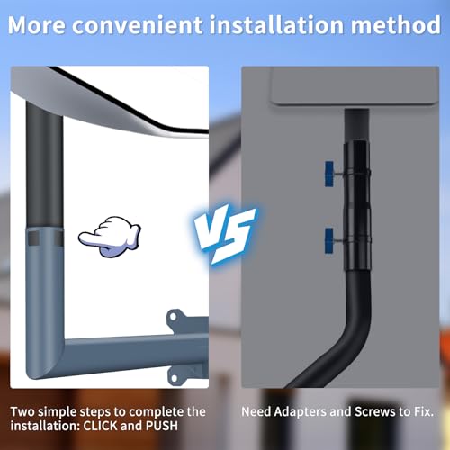 Suporte de parede Starlink de 45 cm, suporte de prato Starlink V2, kit de montagem Starlink, suporte