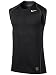 Nike Pro Men's Sleeveless Training Shirt, Black/Dark Grey/White, Large