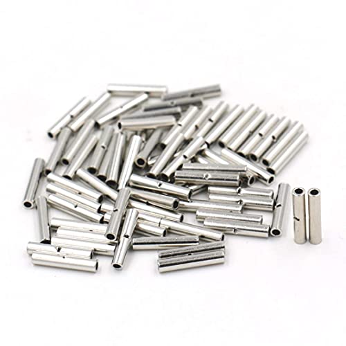 Baomain 75Pcs Copper Metal Uninsulated Wire Ferrule Cable Crimp Terminals Butt Connector(10-12 Awg (4.0-6.0 Mm2) / 14-16 Awg (1.5-2.5 Mm2) / 18-22 Awg (0.5-1.0 Mm2),Each Size 25 Pcs #TOP5