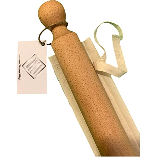 Handmade Mattarello, pasta rolling pin, Classic Italian (40")
