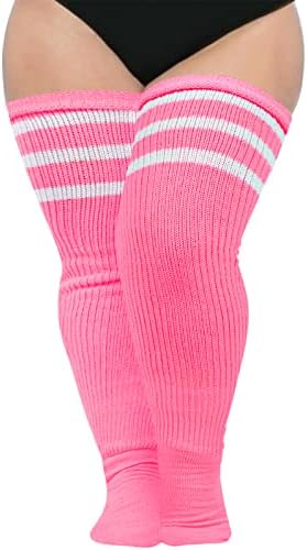 Abodhu Plus Size Thigh High Socks for Thick Thighs Women- Extra Long Widened Extra Long Thick Knit