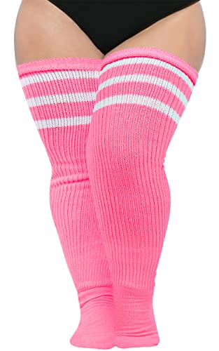 Abodhu Plus Size Thigh High Socks for Thick Thighs Women- Extra Long Widened Extra Long Thick Knit