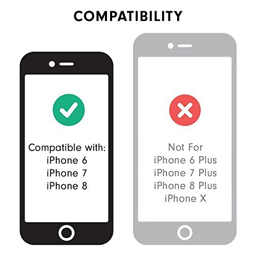 Sonix Bahamas Case [Drop Test Certified] Protective Clear Palm Leaf Case For Apple Iphone 6, Iphone 7, Iphone 8, Iphone Se #TOP6