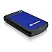 Produktbild Transcend TS1TSJ25H3B 1TB portable Festplatte (HDD) in grau/blau mit Backup-Funktion (Datensicherung per Knopfdruck) und Schutzhülle, stoßfest, robust Plug und Play