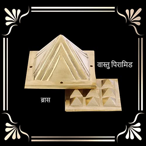 Image of Vastu Brass 2 Layer Pyramid |Size- 3-Inch | Pyramid for Positive Energy, Health & Wealth | Vastu Dosh Remedies for Home & Office | Direction - SW, WEST | Pack of 1