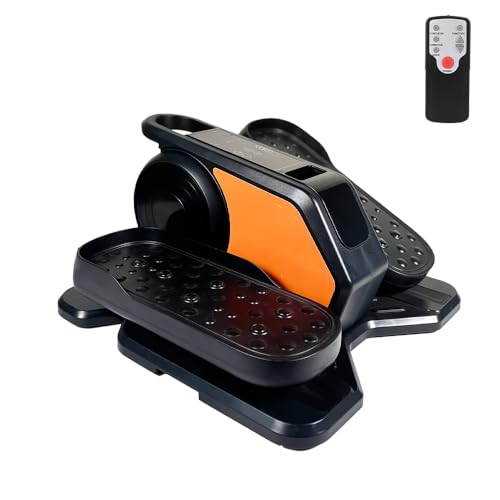 Under-Desk Portable Elliptical Exerciser, Compact Gray