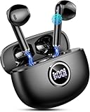 Nuova Tecnologia Bluetooth 5.3 e ENC Chiari Chiamate: Cuffie bluetooth dotate di bluetooth 5.2 e di una nuova generazione di antenne di segnale, un miglioramento del 75% del segnale,un'eccellente stabilità della connessione(raggio di trasmissione 15 metri) e forti capacità anti-interferenza. Le auricolari bluetooth sfruttano un potente e innovativo algoritmo di cancellazione dei rumori di fondo che garantisce chiamate chiare e cristalline anche negli ambienti più rumorosi.
