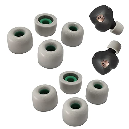 Image of Luckvan Memory Foam Ear Tips for Sony WF-1000XM4 Ear Tips Replacement Sony Earbuds Tips WF-1000XM5 WF-1000XM3 WF-SP900 WI-1000X WF WI XBA Series Fit Charging Case 4 Pairs M Gray